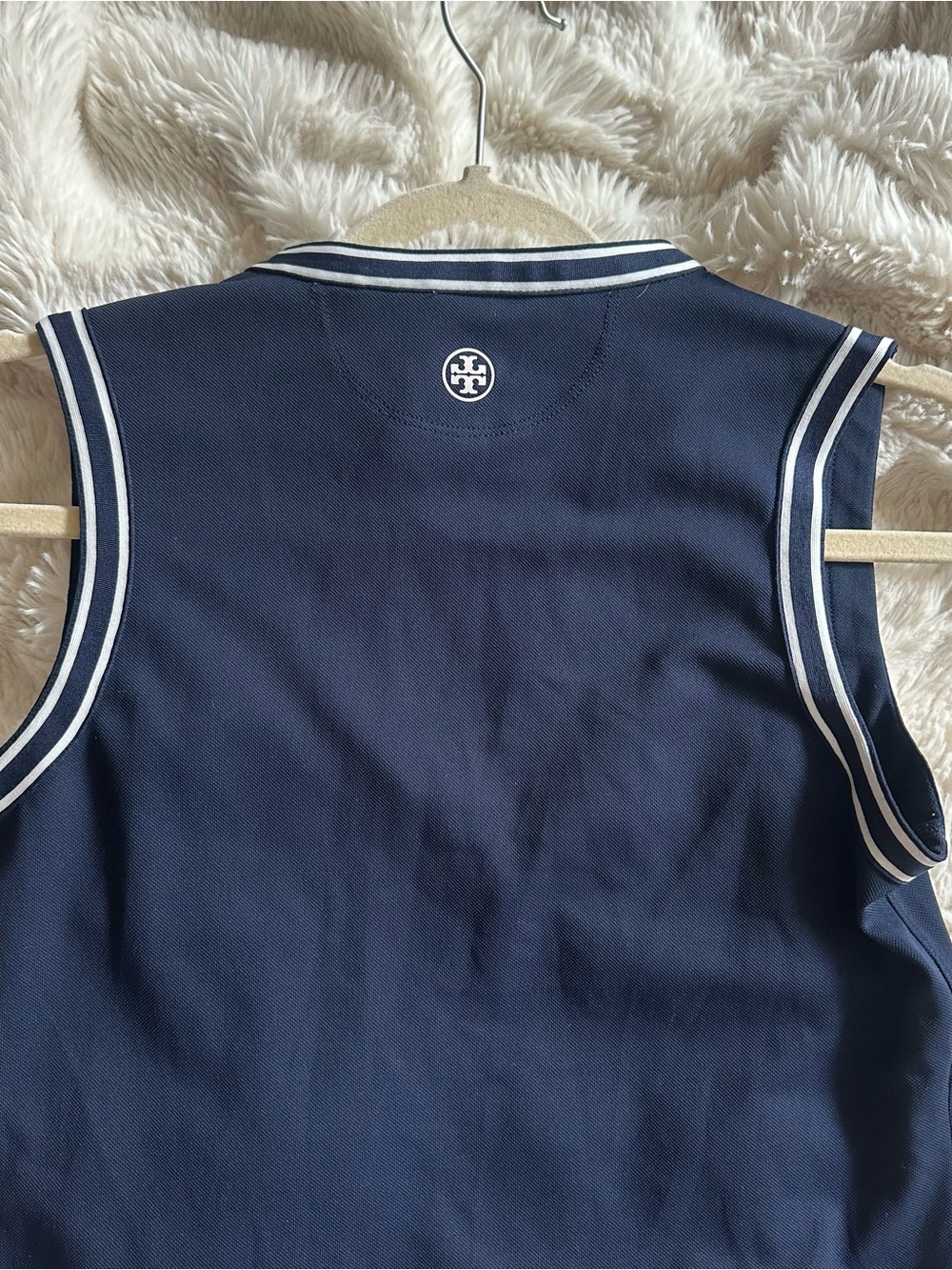 Tory Burch Sleeveless Tank Top Navy Size XS - Picture 9 of 13